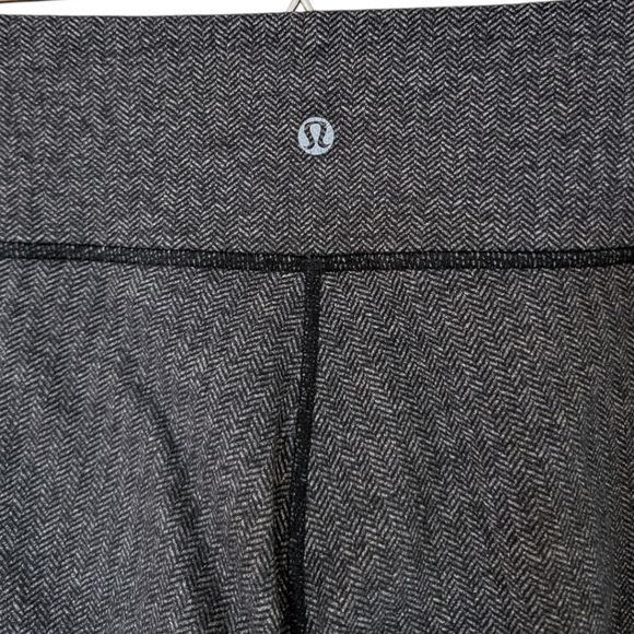 Lululemon Wunder Under Pant Low-Rise Heathered Herringbone Black 9/14 Women 10 - Picture 7 of 13